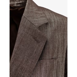 Single-breasted lurex fabric blazer