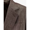 Single-breasted lurex fabric blazer