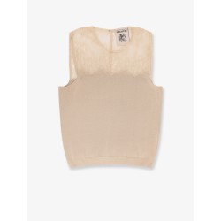 Grazia cotton top with lace insert