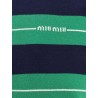 Striped cotton polo shirt
