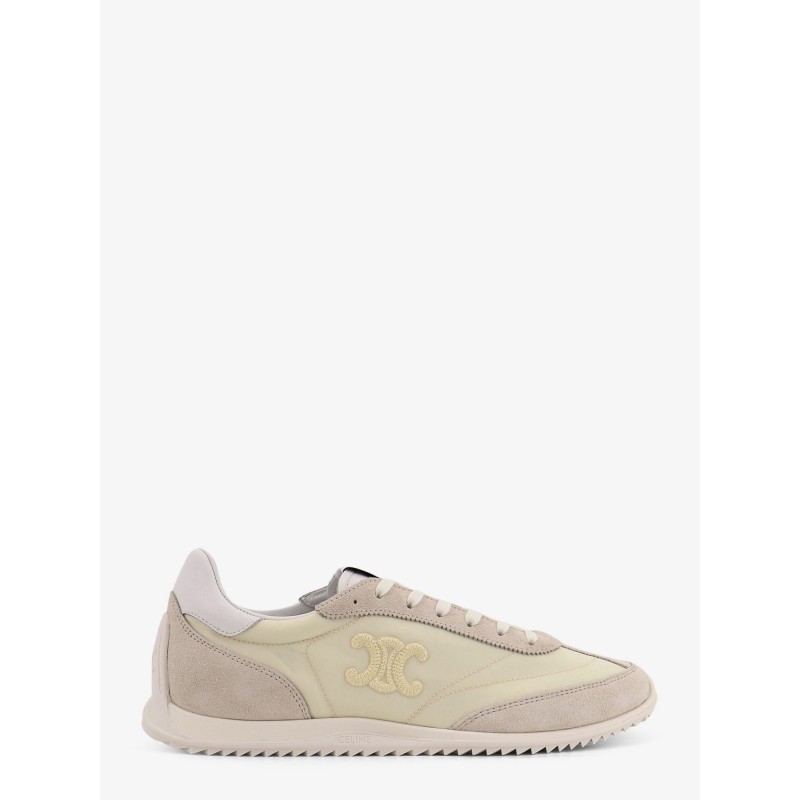 Racer nylon and suede sneakers