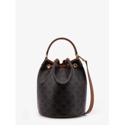 Clara Triomphe Canvas and leather bucket bag