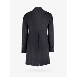 Wool blend tweed coat