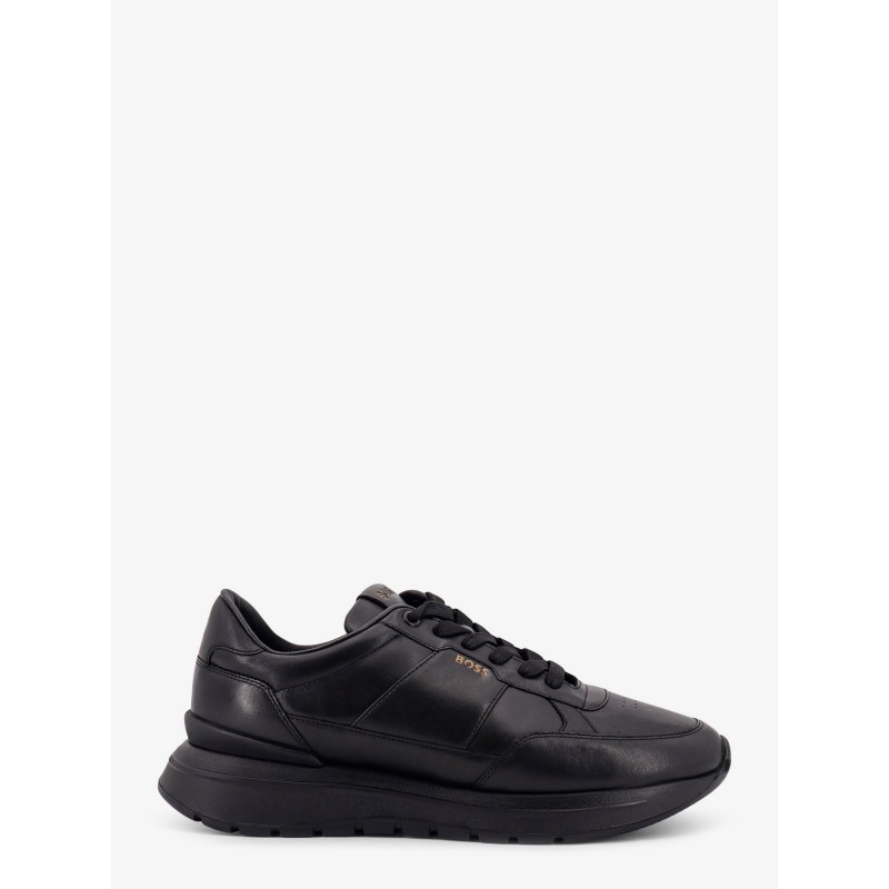 Leather low-top sneakers
