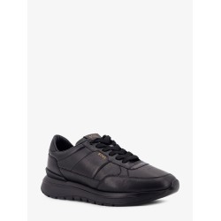 Leather low-top sneakers