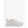 Leather sneakers with perforated toe