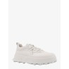 Leather sneakers with perforated toe
