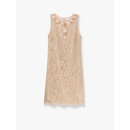 Lace dress with jewel details