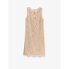 Lace dress with jewel details