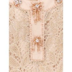 Lace dress with jewel details