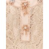 Lace dress with jewel details