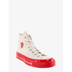 Chuck 70 cdg hi canvas sneakers with iconic heart print