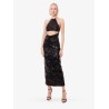 Dress with all-over sequins
