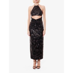 Dress with all-over sequins