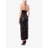 Dress with all-over sequins