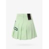 Recycled technical fabric pleated skirt