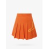 Recycled technical fabric pleated skirt