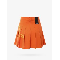 Recycled technical fabric pleated skirt
