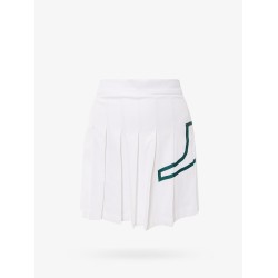 Recycled technical fabric pleated skirt