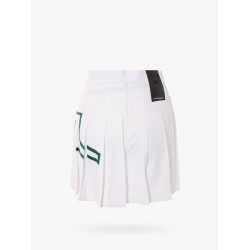 Recycled technical fabric pleated skirt