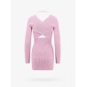 Viscose cardigan with ribbed pattern