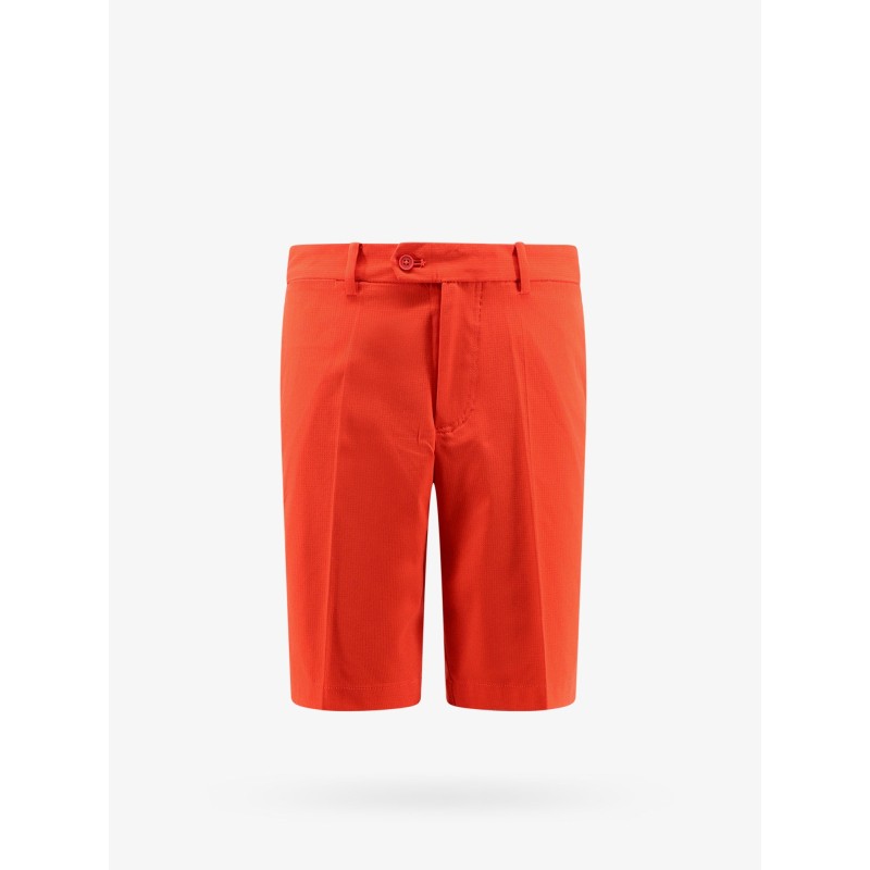 Technical fabric bermuda shorts with logo print