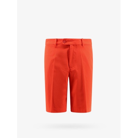 Technical fabric bermuda shorts with logo print