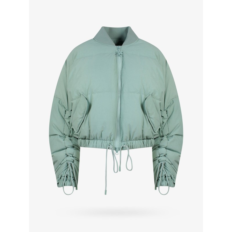 Padded and quilted cropped jacket