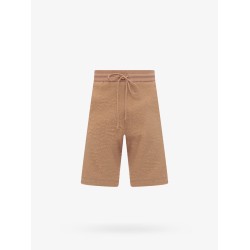 Cotton blend bermuda shorts with logo embroidery