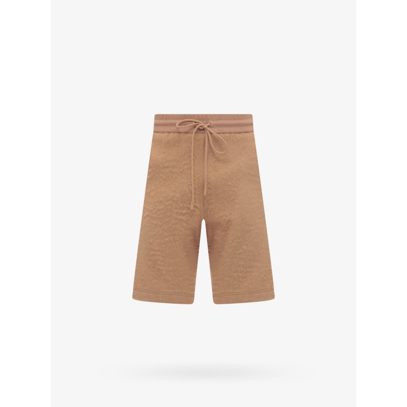 Cotton blend bermuda shorts with logo embroidery