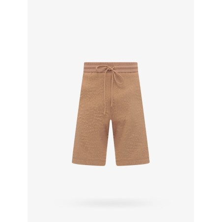 Cotton blend bermuda shorts with logo embroidery