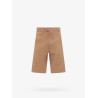 Cotton blend bermuda shorts with logo embroidery