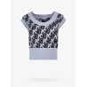 Wool vest with all-over monogram