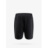 Nylon bermuda shorts with frontal logo print