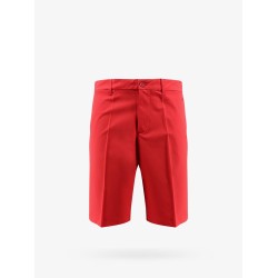 Technical fabric bermuda shorts with logo patch