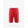 Technical fabric bermuda shorts with logo patch