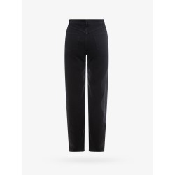 Black denim trouser with iconic print