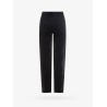 Black denim trouser with iconic print
