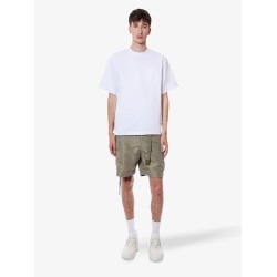 Cotton t-shirt with zip on the bottom