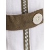 Cotton t-shirt with zip on the bottom