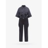 Viscose blend jumpsuit with belt