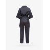 Viscose blend jumpsuit with belt