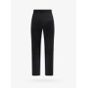 Wool trouser with iconic metal patch