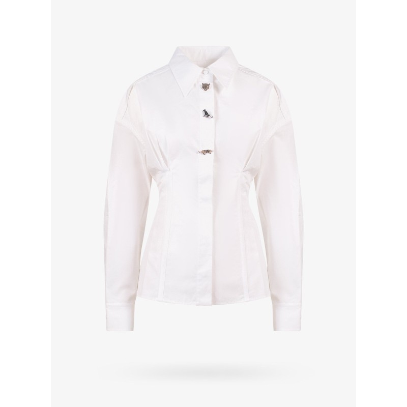 Cotton shirt with iconic frontal patches