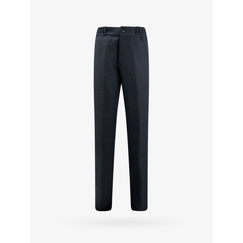 Wool and mohair micropattern trouser
