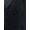 Wool and mohair micropattern trouser
