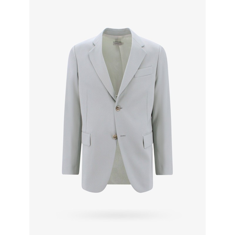 Single-breasted wool blazer