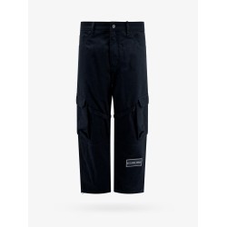 Cotton cargo trouser with logo patch
