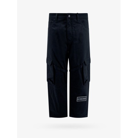 Cotton cargo trouser with logo patch