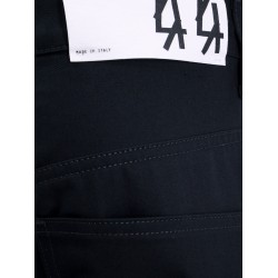 Cotton cargo trouser with logo patch